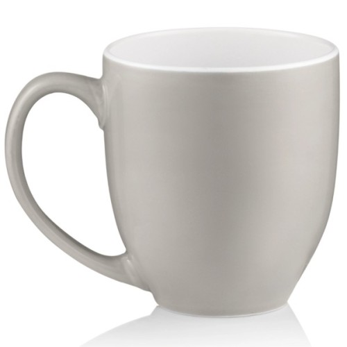 Чашка Ardesto Pio, 430мл, кераміка, сірий світлий (AR3096LG)