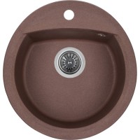 Мийка кухонна GRANADO RONDA marron з сифоном (470*490mm.) (gr2206)