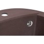 Мийка кухонна GRANADO RONDA marron з сифоном (470*490mm.) (gr2206)