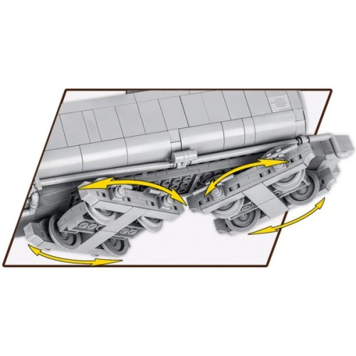 Конструктор Cobi Локомотив Kriegslokomotive Class 52 1:35, 2476 деталей (COBI-6281)
