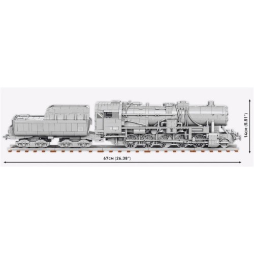 Конструктор Cobi Локомотив Kriegslokomotive Class 52 1:35, 2476 деталей (COBI-6281)