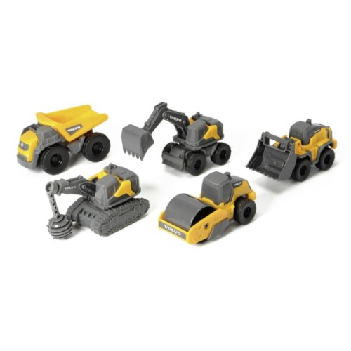 Спецтехніка Dickie Toys Вольво. Мікроробітники, 5 машин (3722008)