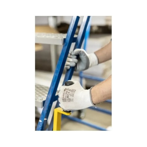 Захисні рукавиці Hoegert GLAN HT5K754-9 з нітриловим покриттям світло-сірі, 9 (HT5K754-9)