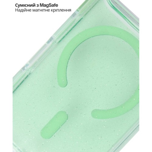 Чохол до мобільного телефона BeCover FIBRA Star Shine MagSafe Apple iPhone 17 Pro Max Green (715434)