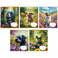 Зошит 1 вересня Floral dog А5 12 аркушів лінія (766943)
