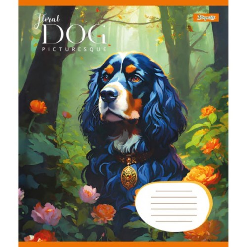 Зошит 1 вересня Floral dog А5 12 аркушів лінія (766943)