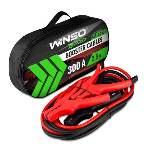 Дроти для запуску для автомобіля WINSO PRO сила стуму 300A, довжина 2.5м (138130)