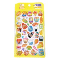 Стікер-наклейка Tiki Wiki набір 3D-наліпок серії Crystal – Тікі смаколики (51368)