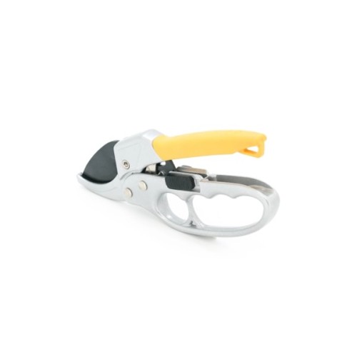 Секатор Voltronic YT-SK5Y, храповий механізм, 205мм, 25мм, сталь SK5, з фіксатором, Yellow/Gray, Blister (YT-SK5Y-Bl)
