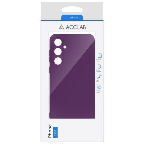 Чохол до мобільного телефона ACCLAB Silicone Case Samsung Galaxy A35 Lilac (1283126601897)