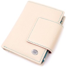 Гаманець ST Leather З натуральної шкіри Білий (19451)