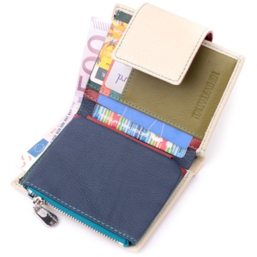 Гаманець ST Leather З натуральної шкіри Білий (19451)