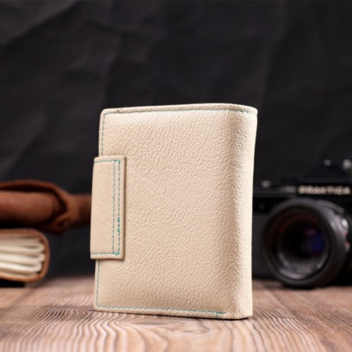 Гаманець ST Leather З натуральної шкіри Білий (19451)