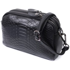 Сумка Vintage З натуральної шкіри Чорна (22799)