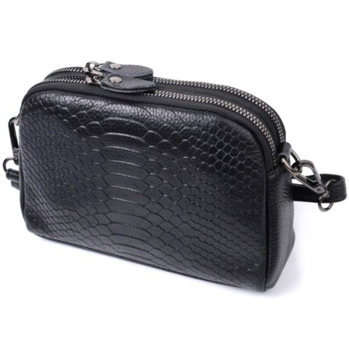 Сумка Vintage З натуральної шкіри Чорна (22799)