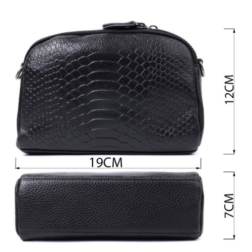 Сумка Vintage З натуральної шкіри Чорна (22799)