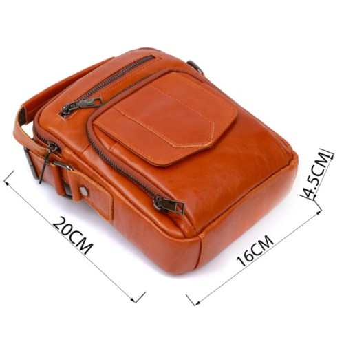 Сумка Vintage Зі шкіри Руда (20693)