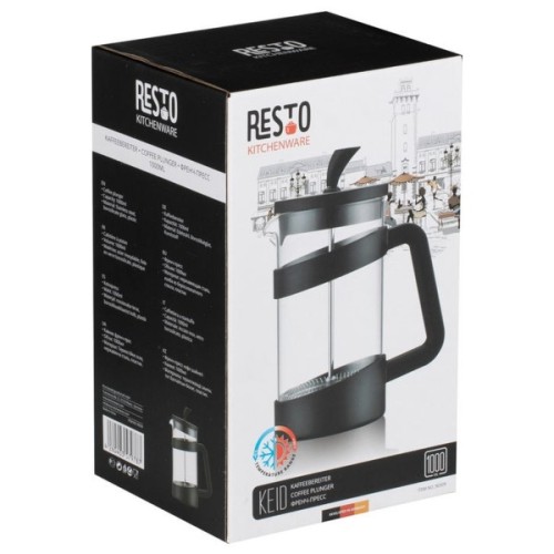 Френч-прес Resto Keid діагональ 1000 мл чорний (90509)
