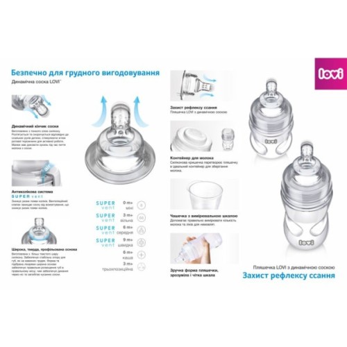 Пляшечка для годування Lovi PP (super vent) 330 мл (21/560)