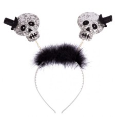 Дитячий обруч для волосся YES! Fun Хелловін Череп LED (973715)