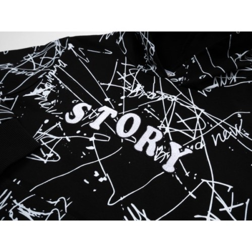 Кофта дитяча Breeze худі (19185-128B-black)