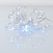 Гірлянда YES! Fun Нитка на мідному дроті 40 LED Холодно-біла 4 м Статична на Батарейках (975028)