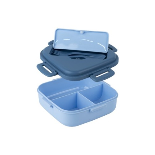 Ланч-бокс дитячий Kite з розділювачем 1100 мл, блакитний (K23-186-2)