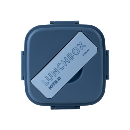 Ланч-бокс дитячий Kite з розділювачем 1100 мл, блакитний (K23-186-2)