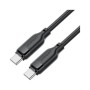 Дата кабель USB-C to USB-C 1.2m 60W TPU black Acefast (6974316283805)