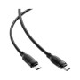 Дата кабель USB-C to USB-C 1.2m 60W TPU black Acefast (6974316283805)