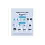 Перехідник USB-C + USB-A to RJ45 Ethernet 2500Mbps gray Vention (CFUHB)