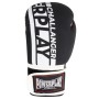 Боксерські рукавички PowerPlay 3086 Matt Challenger Чорно-Білі 12 унцій (PP_3086_12oz_Bl/White)