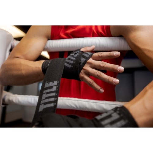 Бинт для спорту Title Boxing Power-Flex Elite 180" 4.5м Black (TPFHW BK)