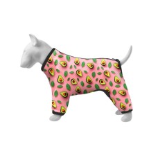 Вітровка для тварин WAUDOG Clothes Авокадо на рожевому XS 25 (386-4051)