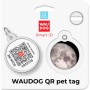 Адресник для тварин WAUDOG Smart ID з QR паспортом "Місяць", коло 30 мм (230-4030)