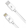 Дата кабель USB-C to Lightning 1.2m white Grand-X (CL-07)