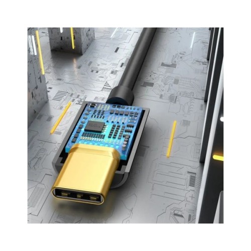 Перехідник USB-C M to 3.5mm F 0.1m black Baseus (CATL54-01)