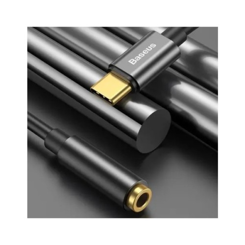 Перехідник USB-C M to 3.5mm F 0.1m black Baseus (CATL54-01)