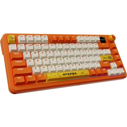 Клавіатура Ajazz AK820 MAX Avocado Switch Orange USB/Wireless/Bluetooth RGB UA Orange (AK820MAX-AS-OW)