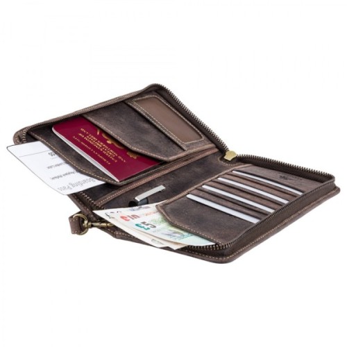 Портмоне Visconti Дорожнє 728 Wing Oil Brown (728 OIL BRN)