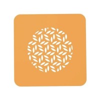 Кондитерський килимок Silikomart для декорування "Лист" d 100 мм h 1 мм 2 шт (STENCIL FOGLIA)