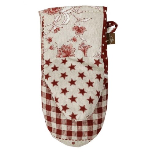 Кухонна прихватка Прованс Рукавичка Печворк бордо Господиня (031508)