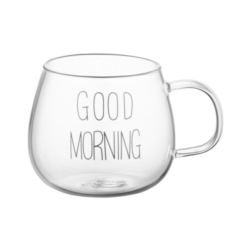 Набір чашок Ardesto Good Morning BMR 430 мл 2 шт прозорий (AR2643BMR)