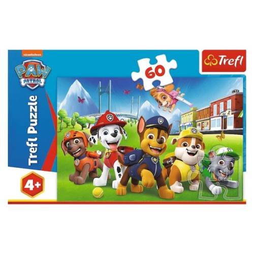 Пазл Trefl Paw Patrol Щенячий патруль на траві 60 елементів (5900511173758)
