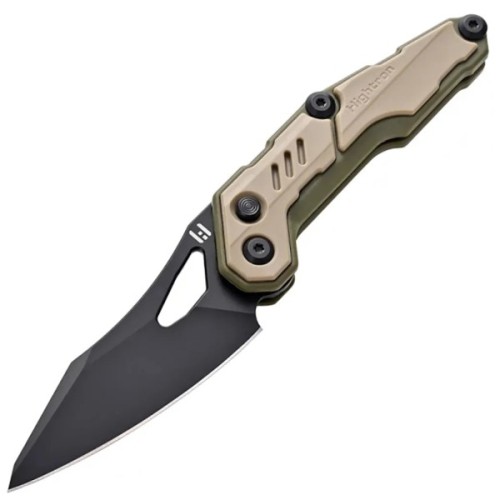 Ніж Hightron Spectron, M390, GFN, хакі, чорний клинок (HK04KHK)