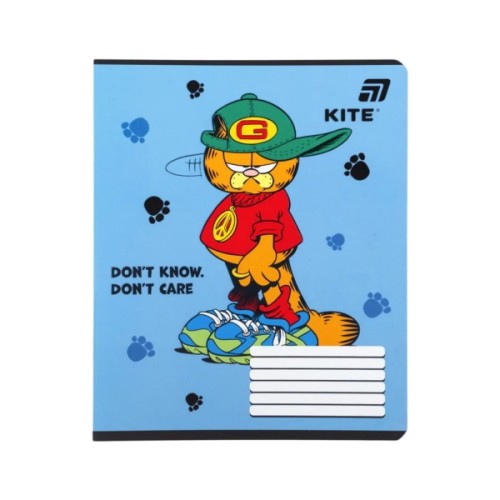 Зошит Kite Garfield, 12 аркушів, клітинка (GF26-232)