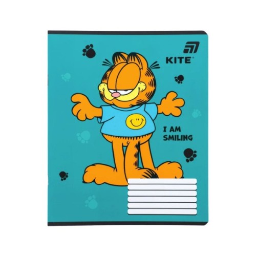 Зошит Kite Garfield, 12 аркушів, клітинка (GF26-232)