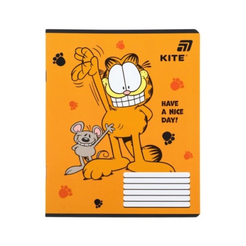 Зошит Kite Garfield, 12 аркушів, клітинка (GF26-232)