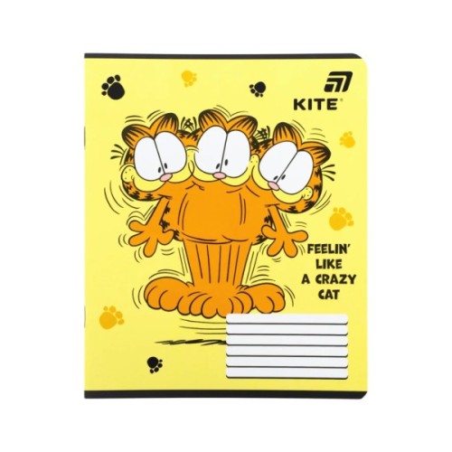 Зошит Kite Garfield, 12 аркушів, клітинка (GF26-232)