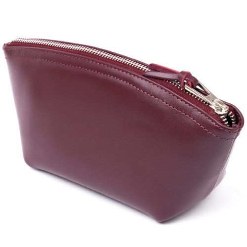 Косметичка Grande Pelle Зі шкіри Сливова (11300)